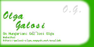 olga galosi business card